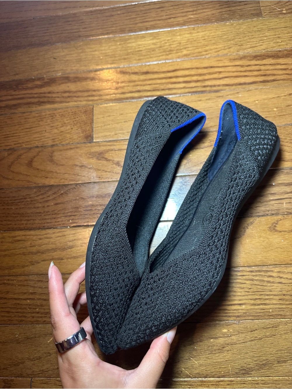 Rothy's The Point Black Honeycomb Flats - W10 - Picture 7 of 7